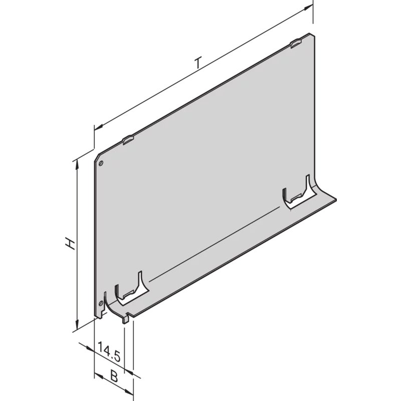 Déflecteur d'air, 3U, 4HP, 160mm 34562-823
