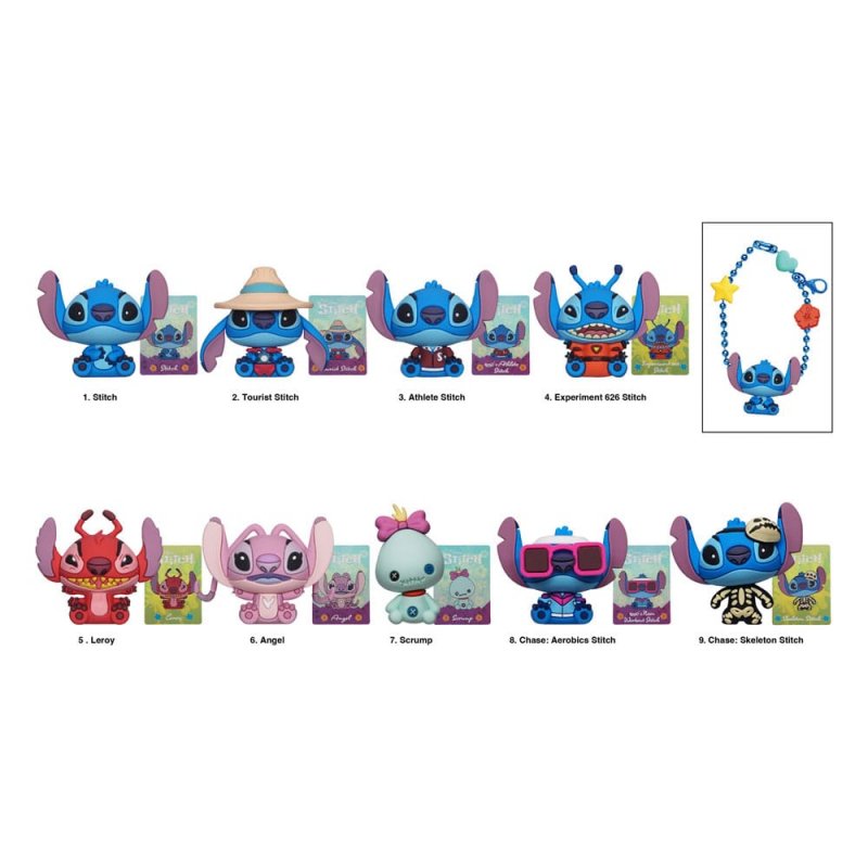 Lilo & Stitch présentoir porte-clés sac à dos Stitch Charm (24)