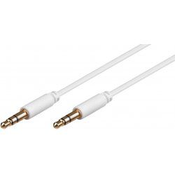 Microconnect AUDLL1W câble audio 1 m 3,5mm Blanc