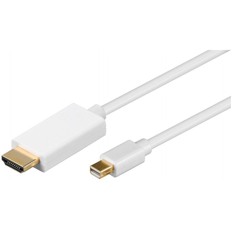 Microconnect MDPHDMI3 câble vidéo et adaptateur 3 m Mini DisplayPort HDMI Blanc