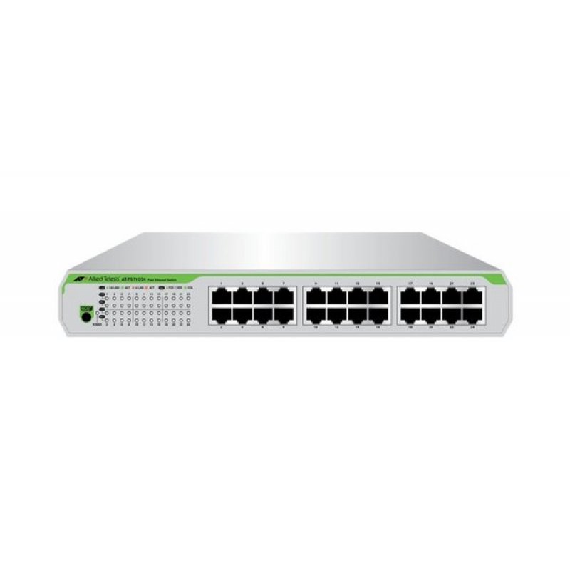 24-port 10/100TX unmanaged switch Alim. Interne , EU Power Cord