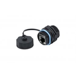 CAT.6A STP INDUSTRIAL COUPLER W/ CAP