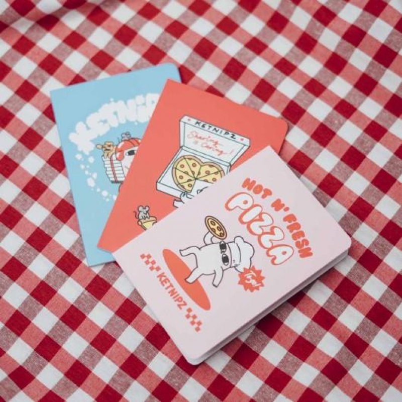 KEPNIPZ - Set de Papeterie avec 3 Notebooks A6 - 10pc.