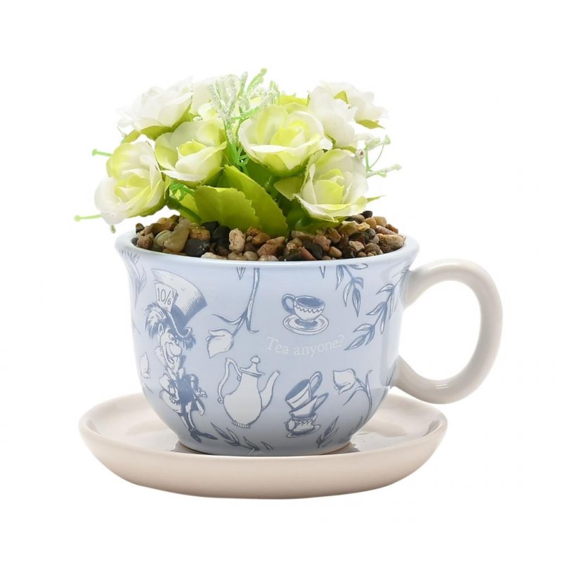 ALICE AUX PAYS DES MERVEILLES - Tasse Décorative Fausse Plante