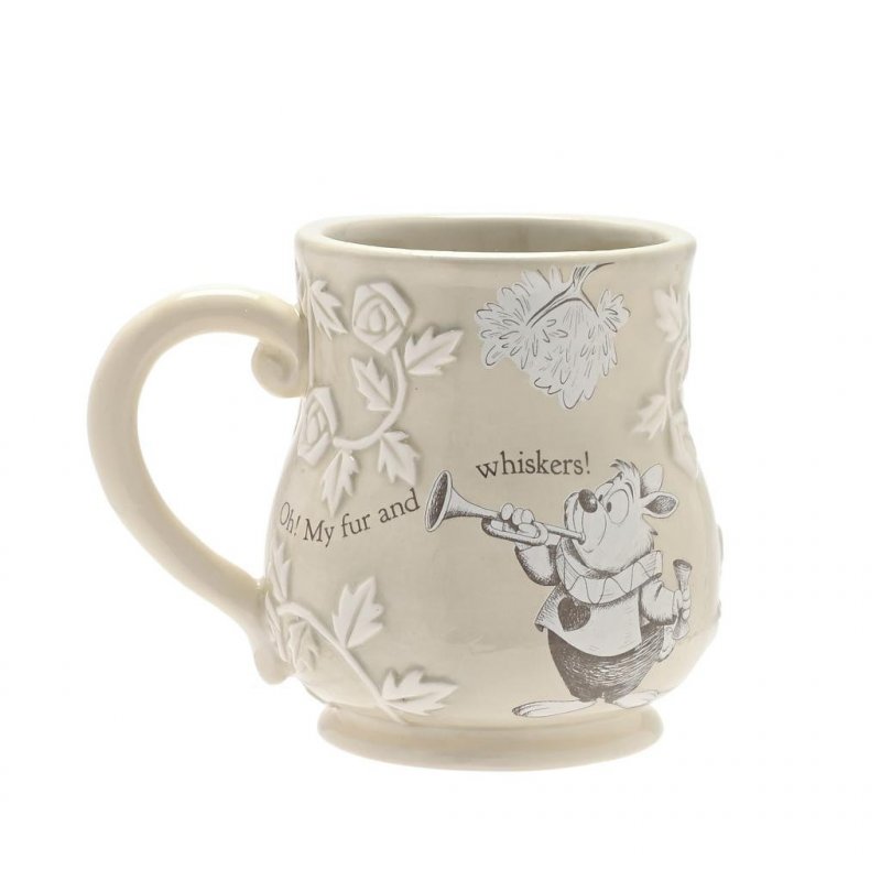 ALICE AUX PAYS DES MERVEILLES - Le Lapin Blanc - Mug en Relief