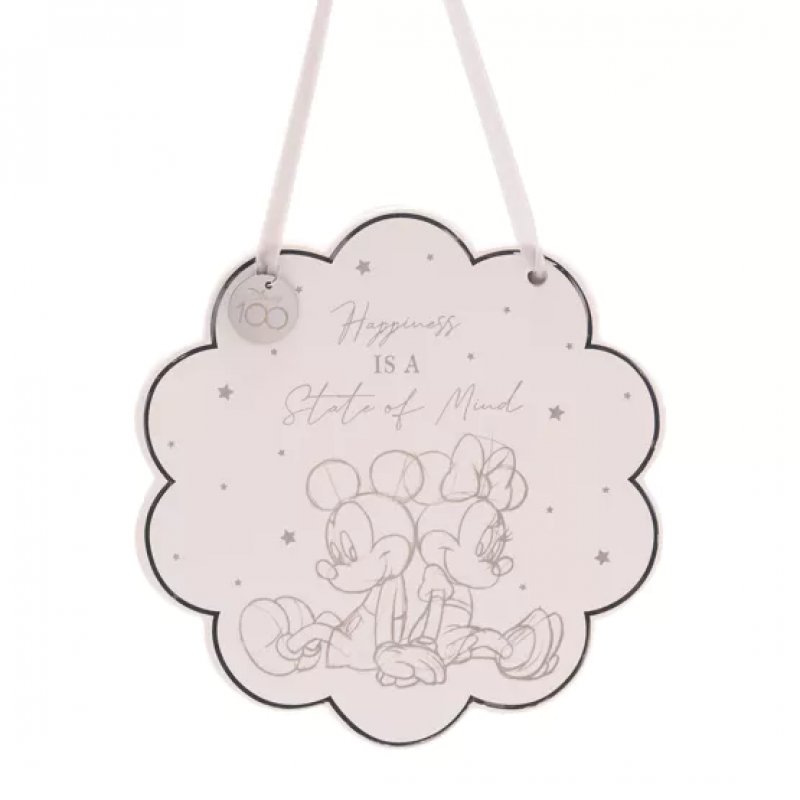 MICKEY & MINNIE - Plaque Décorative en Céramique