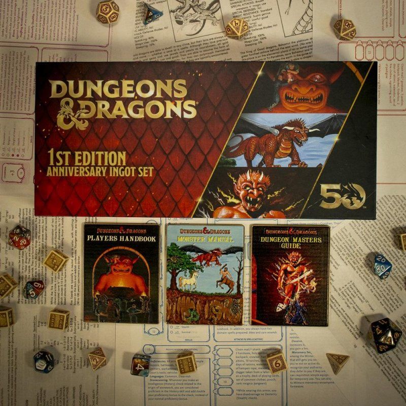 DONJONS & DRAGONS - 50th - Set de 3 Lingots Edition Limitée