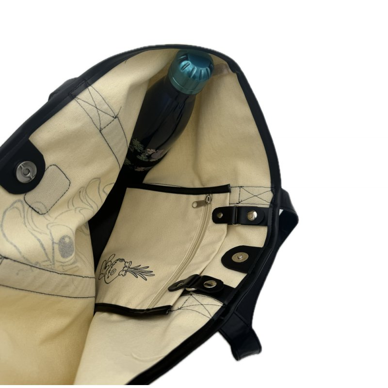 STITCH & ANGEL - Sac Bandoulière en Toile - 35x31x20cm