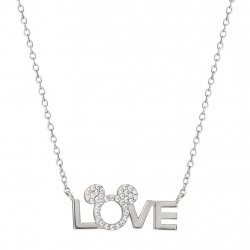 MINNIE - Love - Collier en Laiton Plaqué Argent