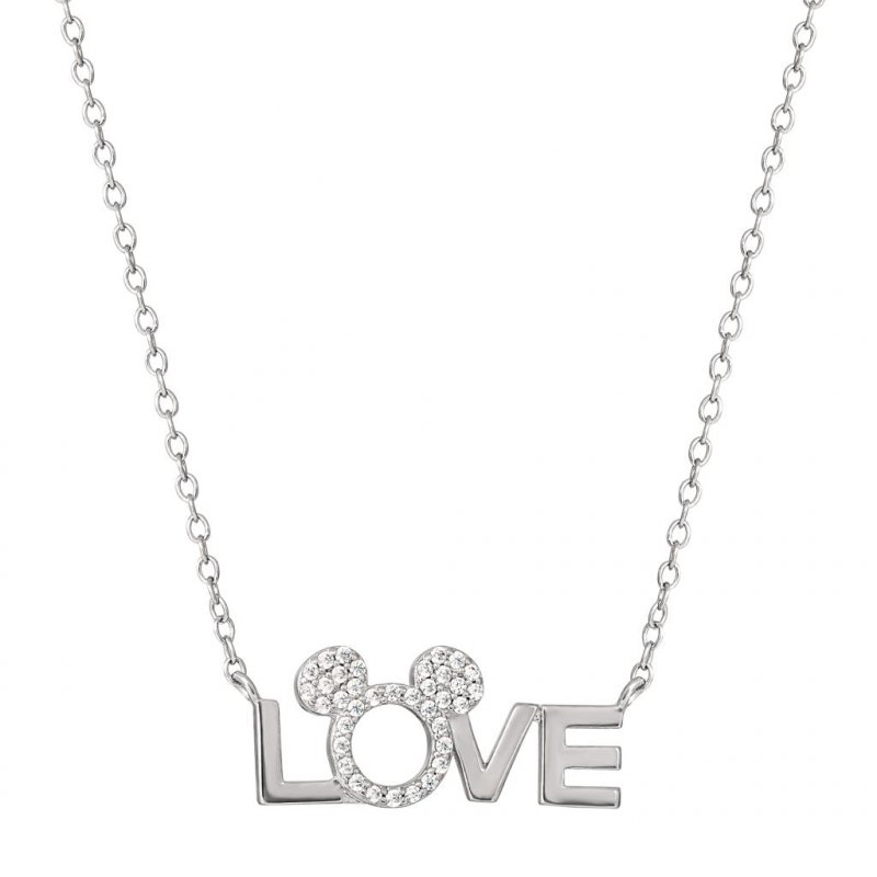 MINNIE - Love - Collier en Laiton Plaqué Argent