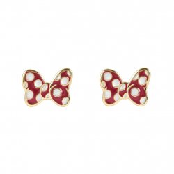 MINNIE - Noeud - 1 Paire de Clous d'Oreilles