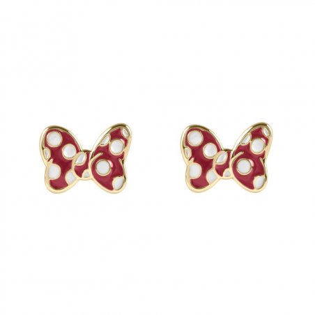 MINNIE - Noeud - 1 Paire de Clous d'Oreilles