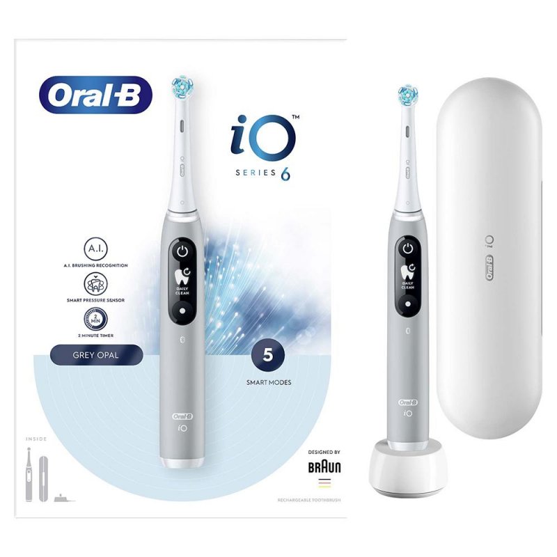Oral-B iO 4210201381686 brosse à dents électrique Brosse à dents rotative Gris
