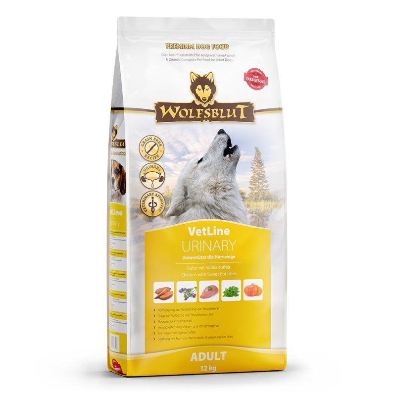 Wolfsblut VetLine Urinary 12 kg Adult Chicken, Sweet Potato
