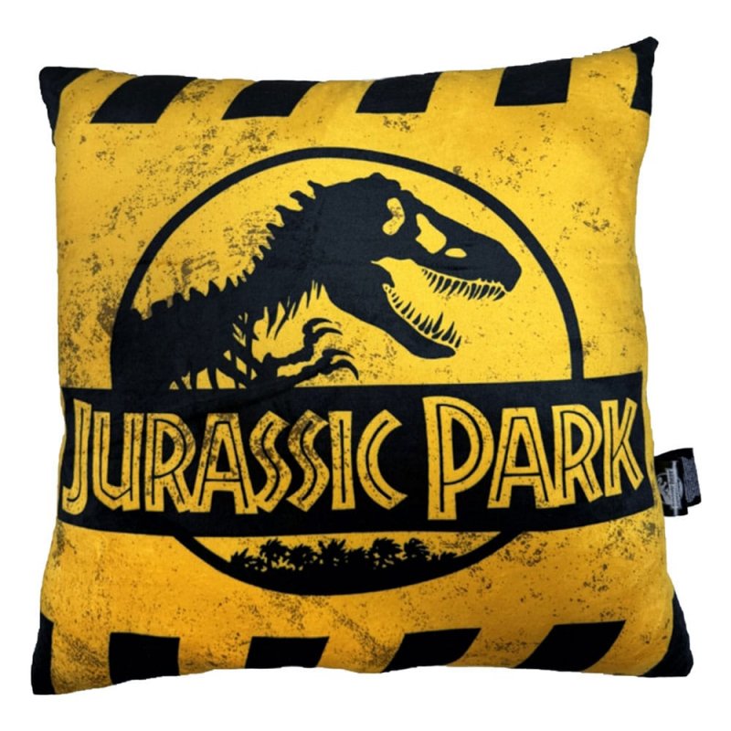 Jurassic Park oreiller Caution Logo 45 cm