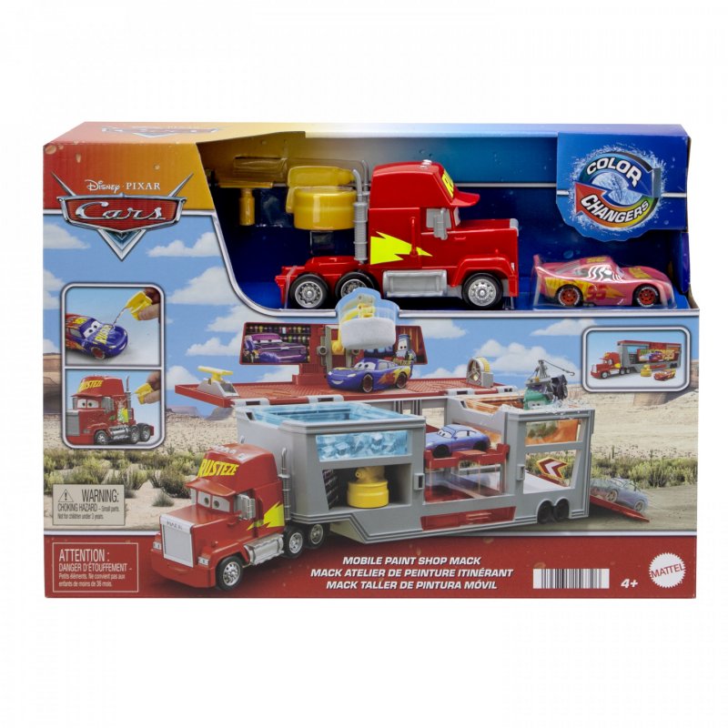 Disney Pixar Cars Disney · Pixar Cars – Coffret Mack Atelier de Peinture Itinérant Color Changers