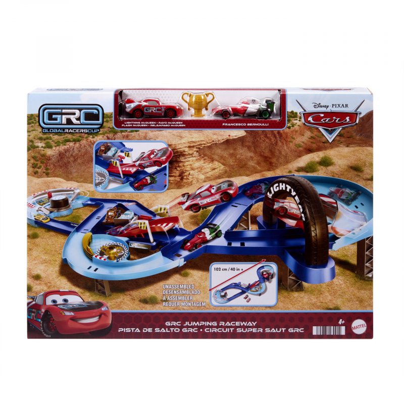 Disney Pixar Cars Global Racers Cup GRC Jumping Raceway Playset