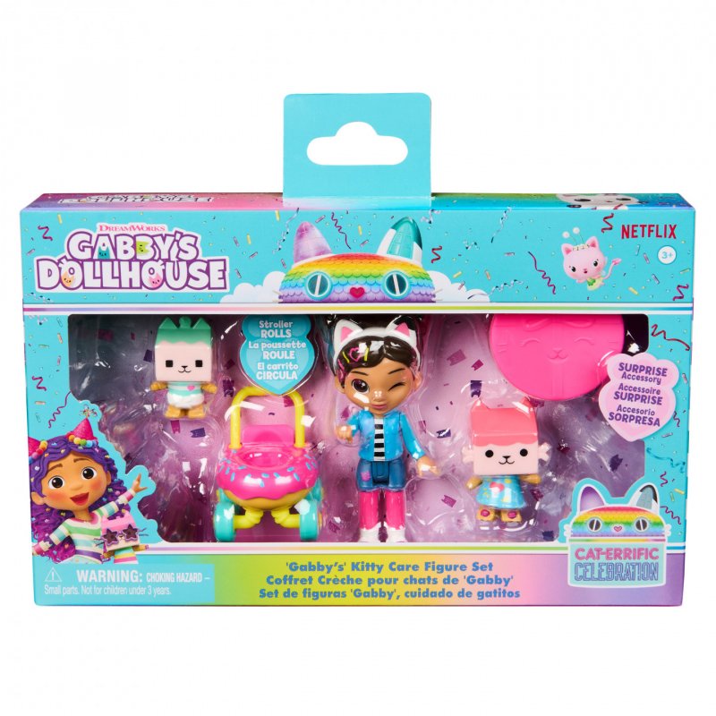 Gabby's Dollhouse Kitty Care Figure Set