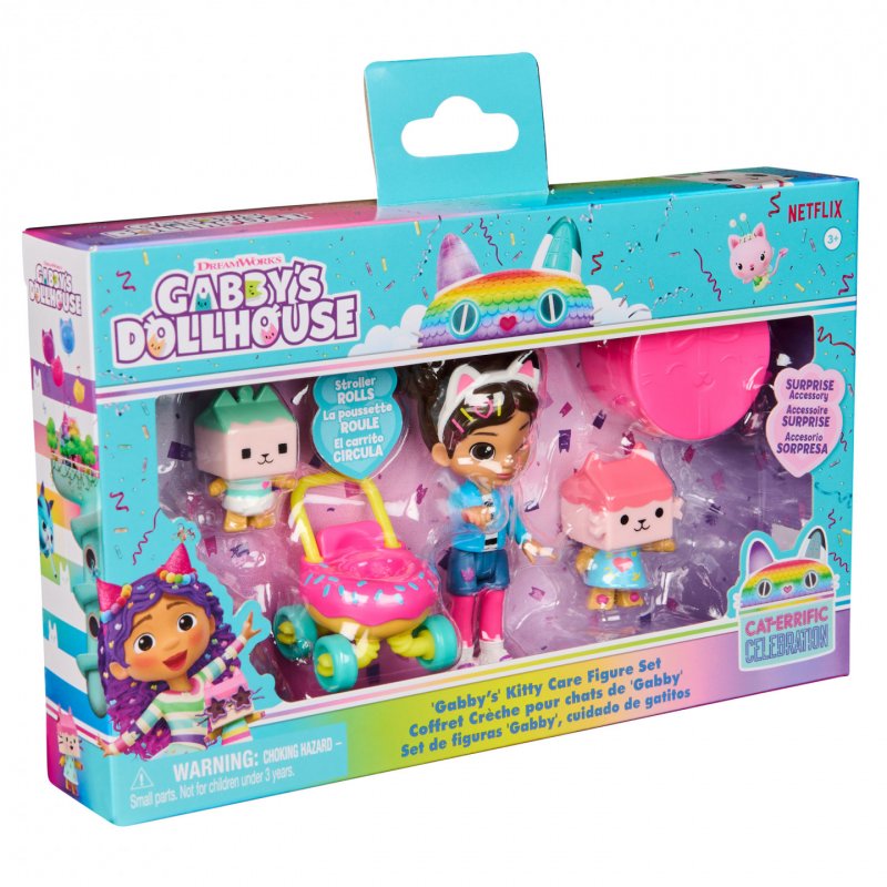 Gabby's Dollhouse Kitty Care Figure Set