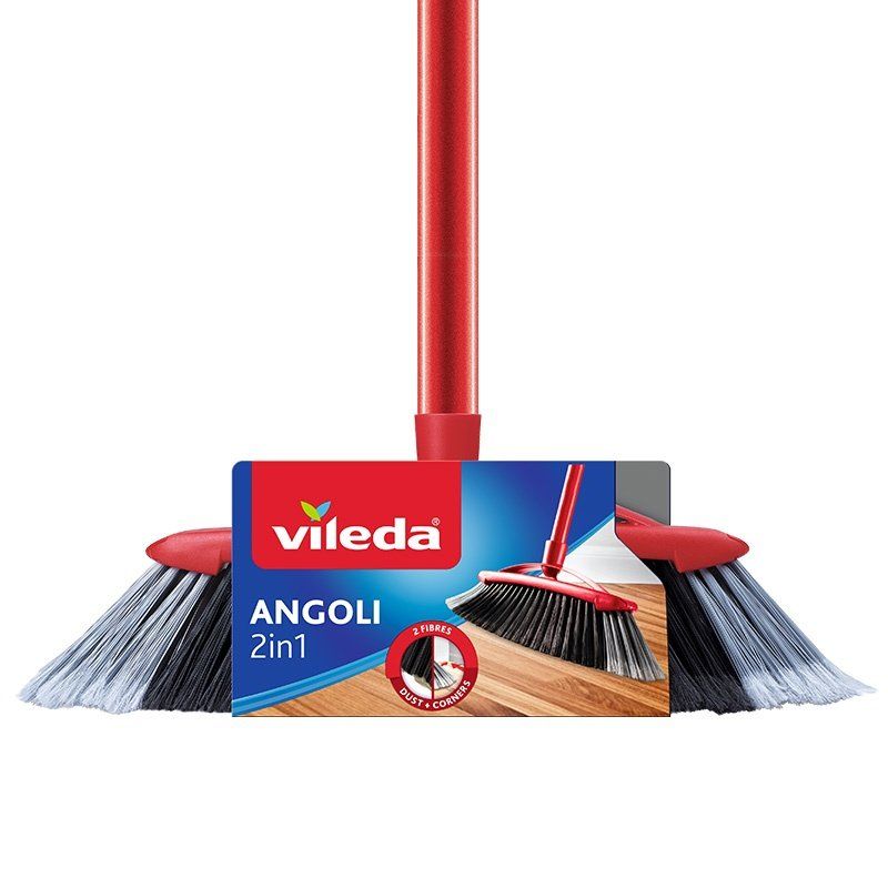 Vileda 4023103105126 broom Indoor Hard bristle Black, Grey, Red