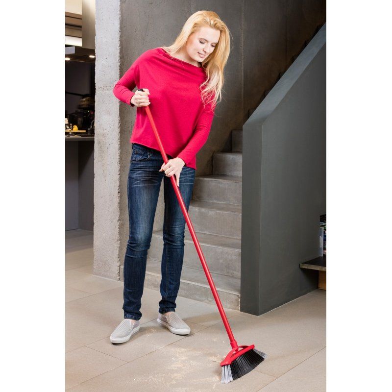 Vileda 4023103105126 broom Indoor Hard bristle Black, Grey, Red