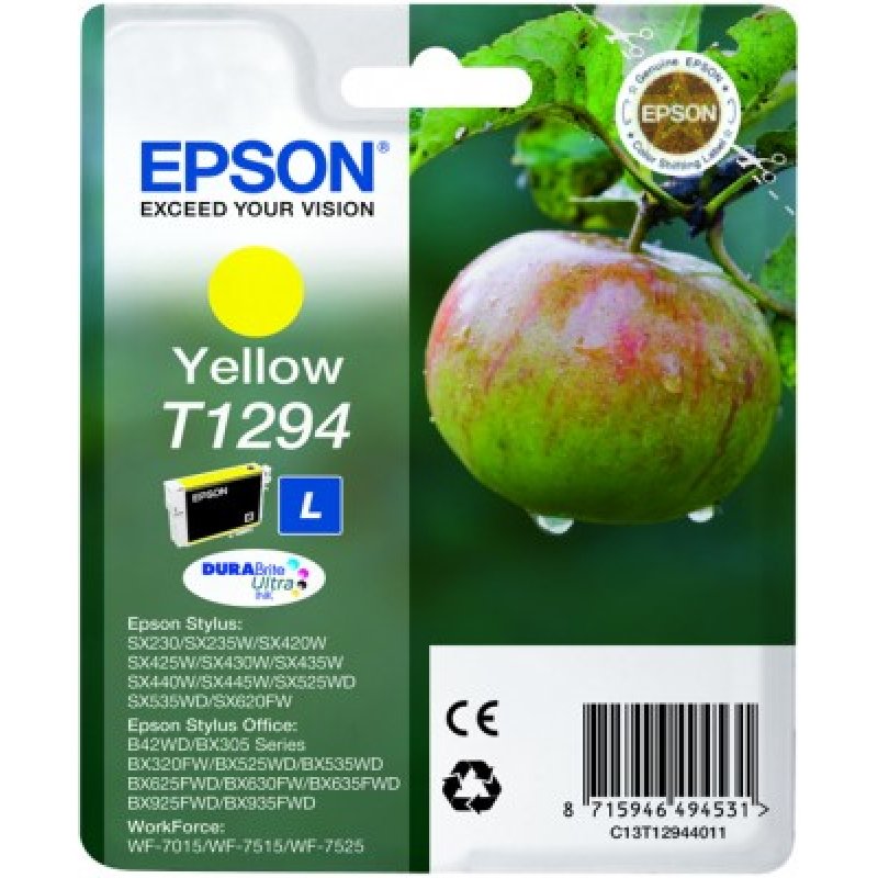 Epson Tinte C13T12944012 L Gelb