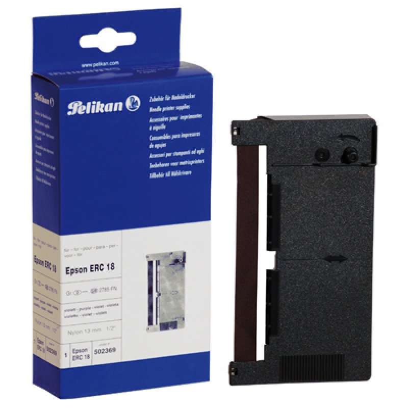 Pelikan Farbband 502369 kompatibel für Epson ERC18 PU 10M ST