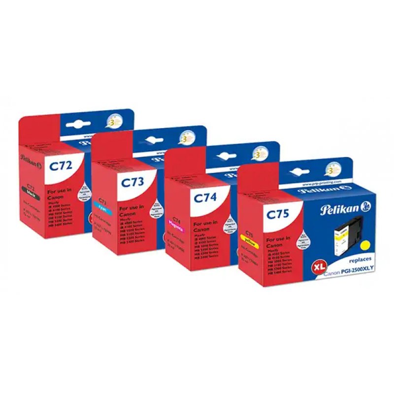 Pelikan 4950680 ink cartridge 4 pc(s) Compatible Black, Cyan, Magenta, Yellow