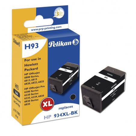 Pelikan H93 Black cartouche d'encre 1 pièce(s) Compatible Rendement élevé (XL) Noir