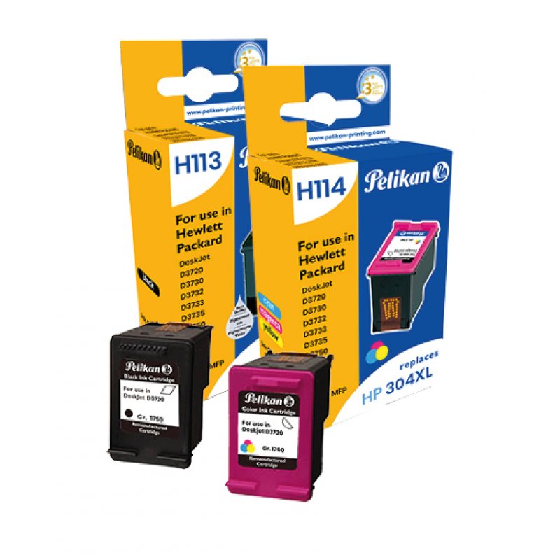 Pelikan 4950930 ink cartridge 2 pc(s) Compatible Cyan, Magenta, Yellow