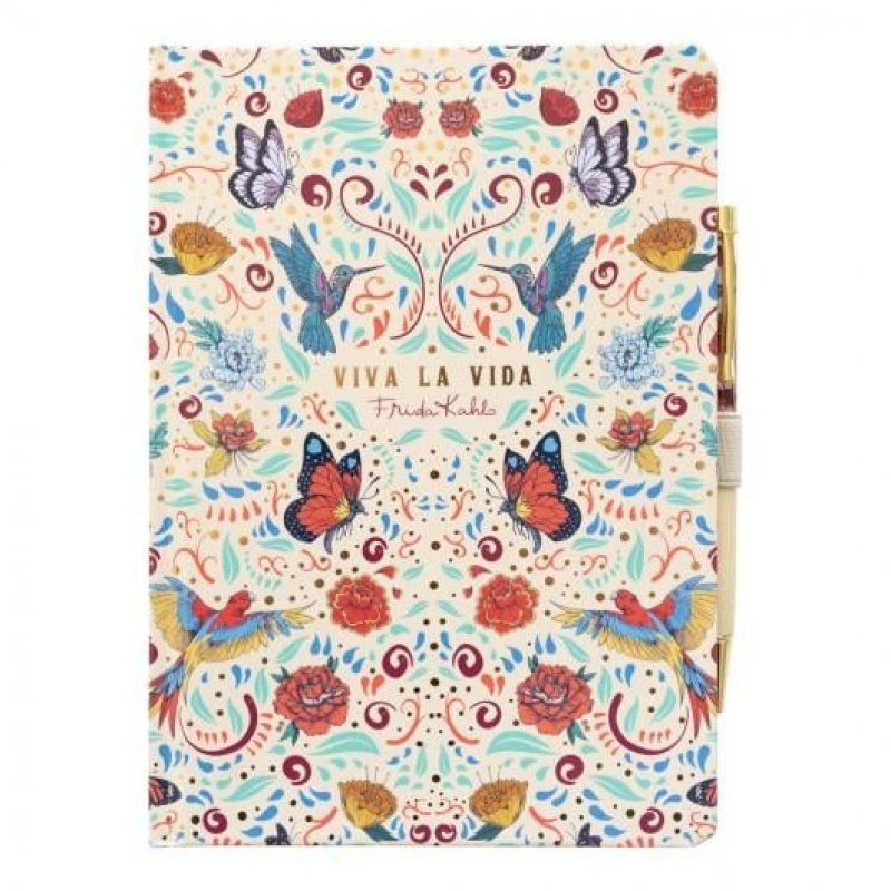 FRIDA KAHLO - Viva La Vida - Gift Box Notebook Premium A5 Stylo-Bille