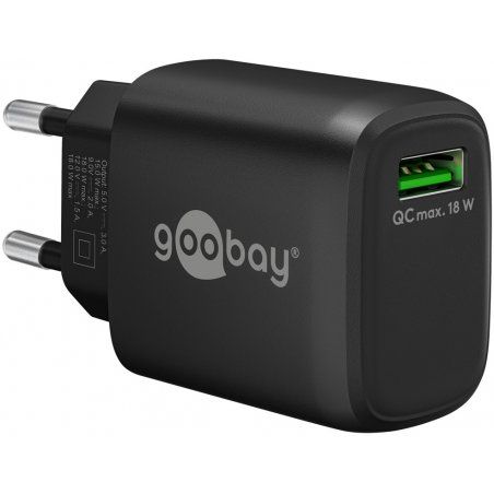 Goobay 61671 chargeur d'appareils mobiles Universel Noir Secteur Charge rapide Intérieure