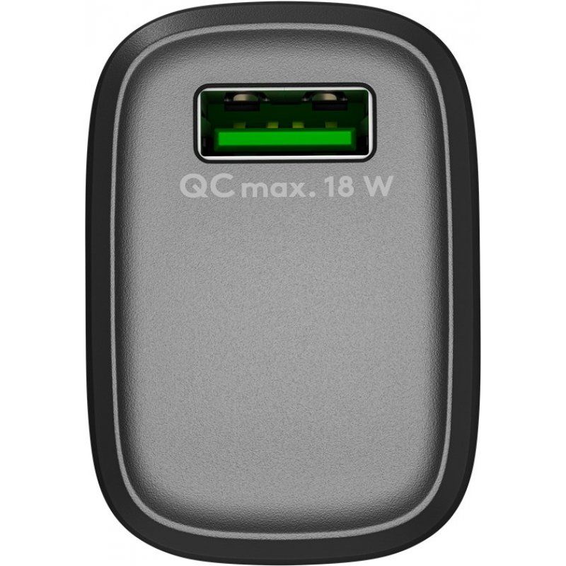 USB Schnellladegerät QC3.0 (18W) schwarz (schwarz, Quick Charge (QC3.0))