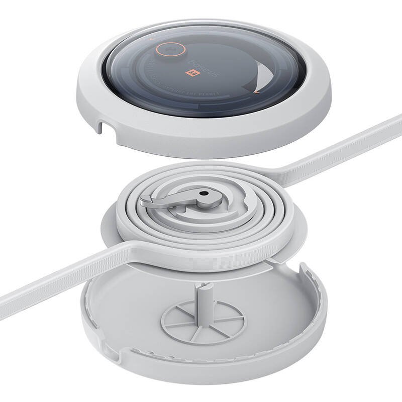 Fast Charging Cable 3in1 Baseus Free2Draw, USB to micro USB USB-C Lightning, 3.5A, 1.1m (white)