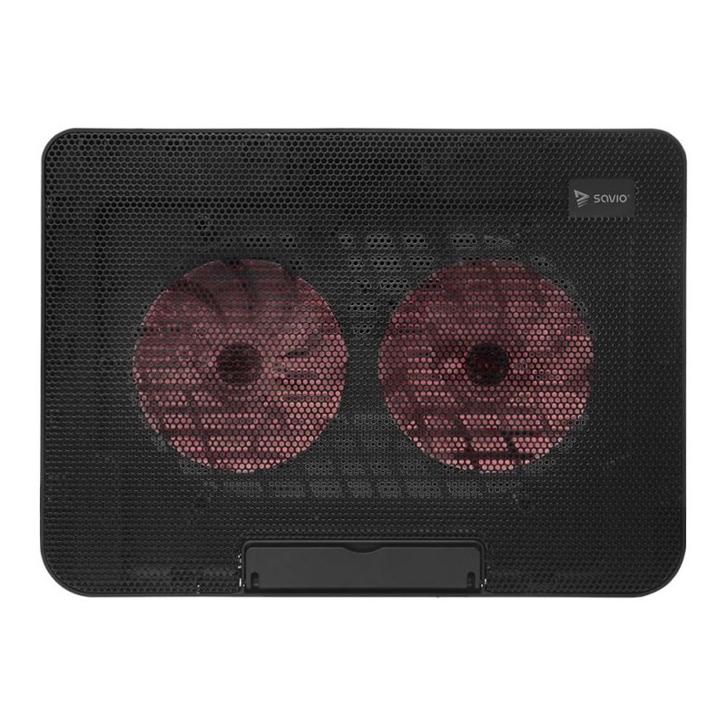 Savio COS-02 laptop cooling pad 43.9 cm (17.3") Black