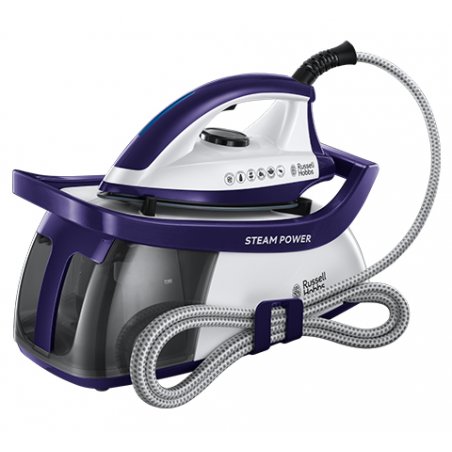 Russell Hobbs 24440-56 Centrale vapeur 2600 W 1,3 L Semelle en céramique Violet, Blanc