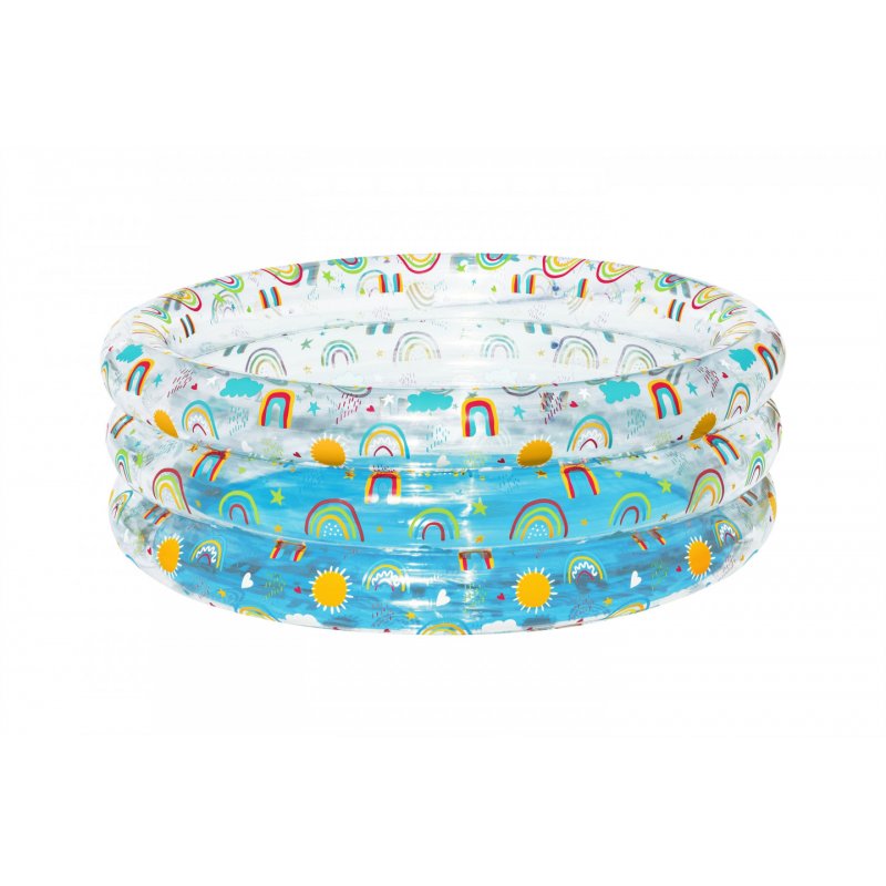 Bestway Piscine gonflable pour enfants Rainbow Splash 1,70 m x 53 cm