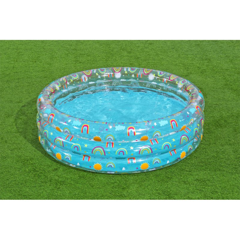 Bestway Piscine gonflable pour enfants Rainbow Splash 1,70 m x 53 cm