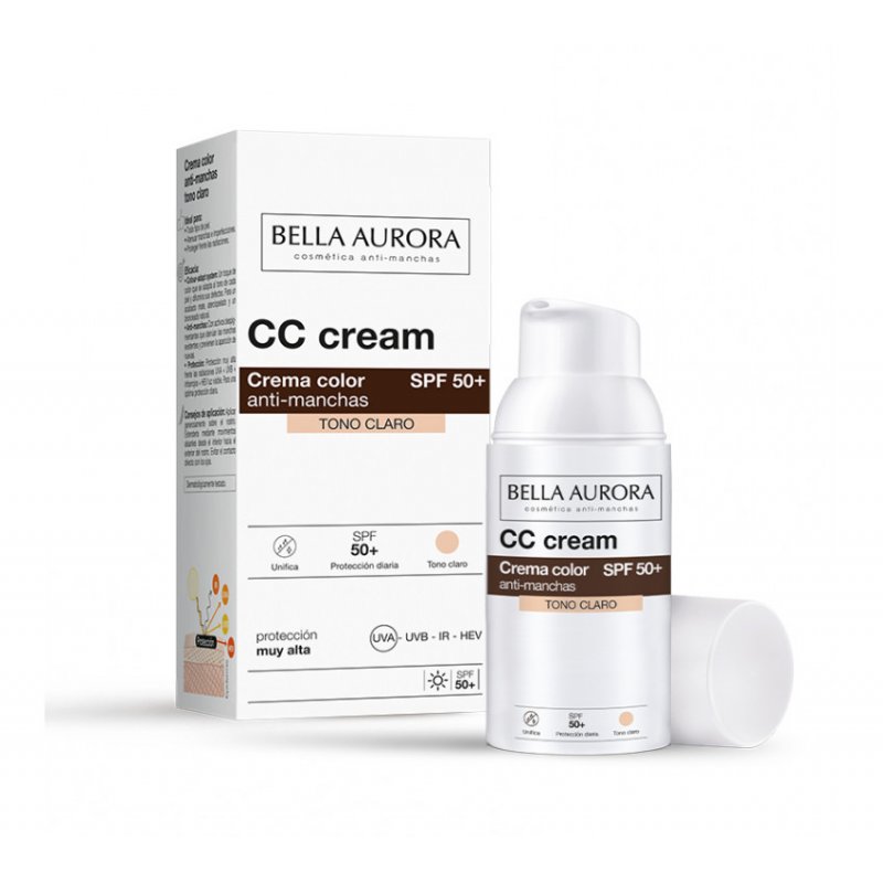 BELLA AURORA Dark Spot CC Cream SPF50 . Light shade 30 ml