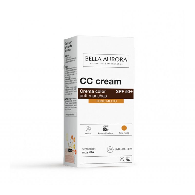 BELLA AURORA Dark Spot CC Cream SPF50 . Medium shade 30 ml