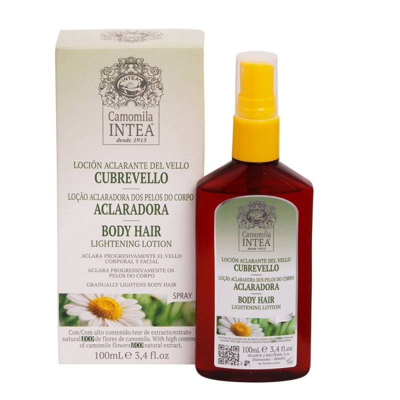 Inteacosmetics Premium Body Hair Lightening Spray with Ecologic Natural Camomile Extract 100 ml Lotion Unisex