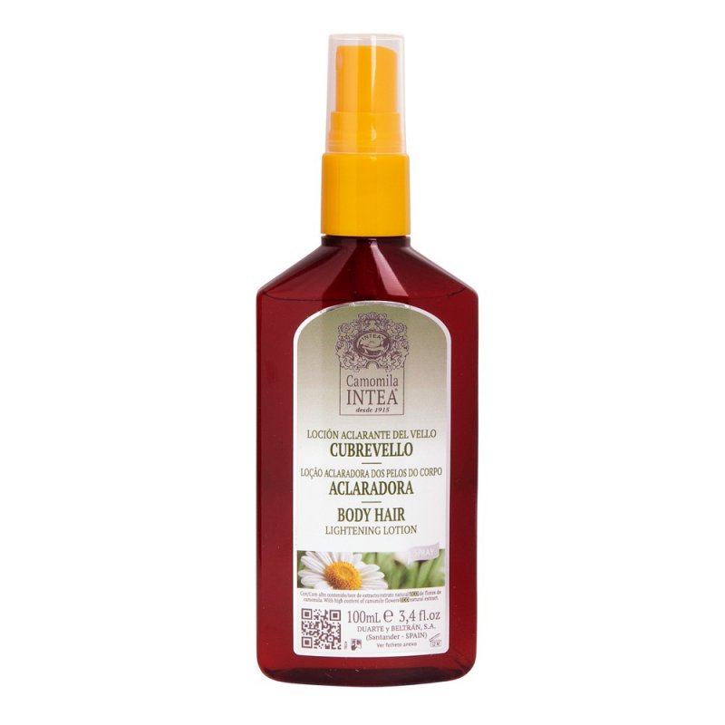 Inteacosmetics Premium Body Hair Lightening Spray with Ecologic Natural Camomile Extract 100 ml Lotion Unisex