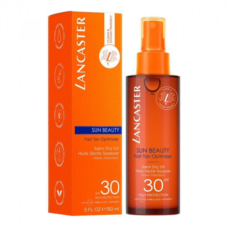 Lancaster Sun Beauty Satin Dry Oil Fast Tan Optimizer SPF30 150ml