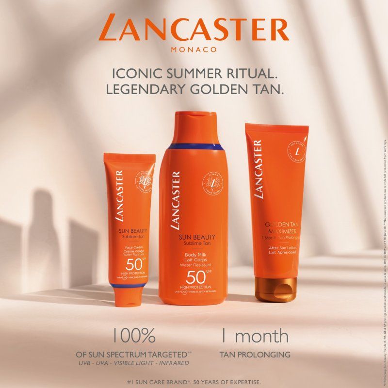 Lancaster Sun Beauty Sunscreen milk Body 15 Adults