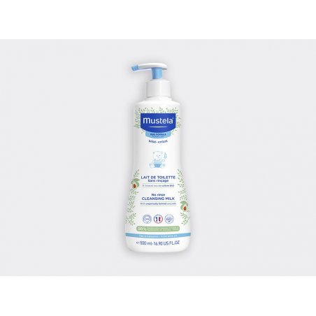 Mustela Lait de toilette sans rinçage à l'avocat BIO 500ml