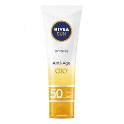 NIVEA Crème Uv Visage Solaire Anti-âge Q10 FPS 50 ml