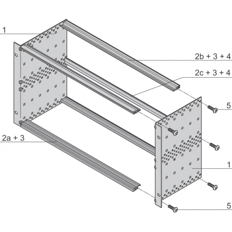 Schroff 24564-432 Sous-bâti