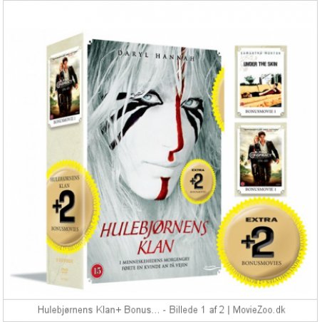 Clan of the Cave Bear/Hulebjørnens Klan bonus movies - Under the Skin / Burma Conspiracy - DVD