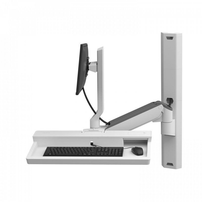 Ergotron 45-618-251 support et équerre de station de travail/PC tout en un 10,7 kg Blanc 68,6 cm (27")