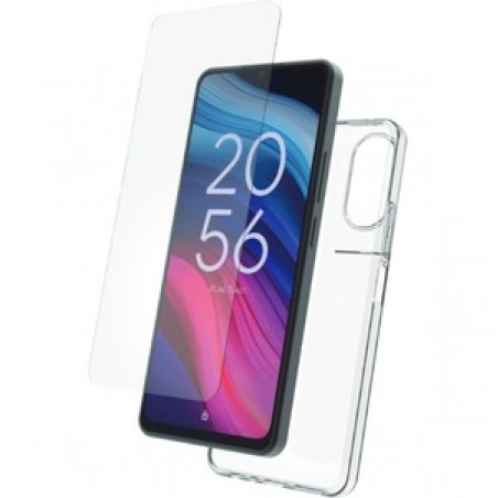 STARTER PACK COQUE SOUPLE VERRE TREMPE TCL 505